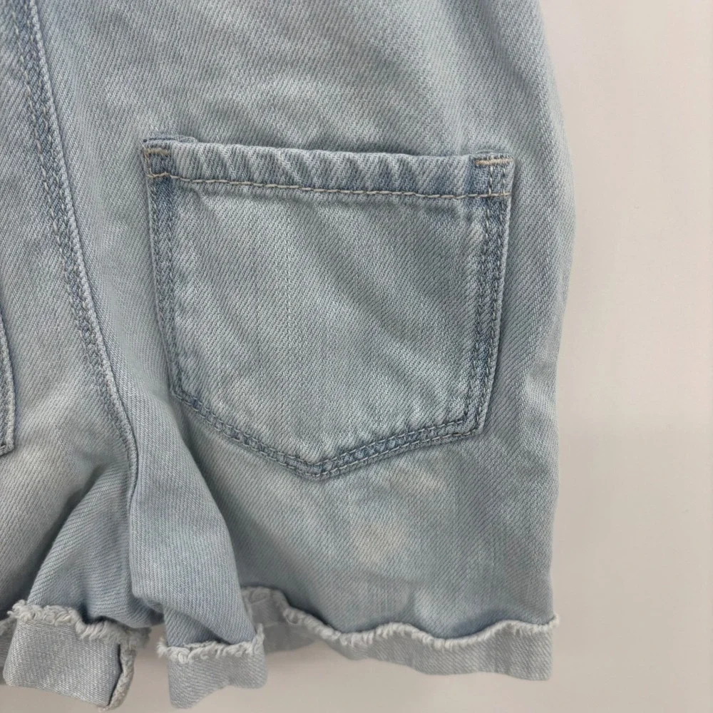 OshKosh Bgosh Kids 2T Light Wash Denim Cherry‎ Shortalls Overalls GCL15232-SML